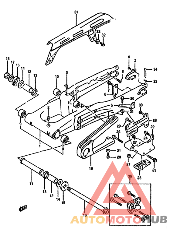 Маятник задний