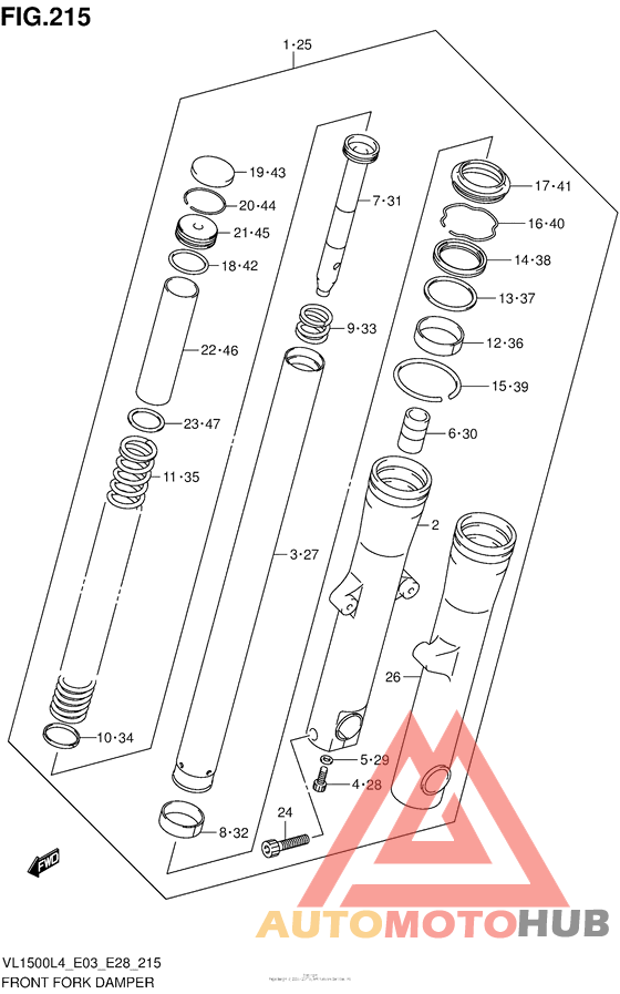 Front Fork Damper (Vl1500Bl4 E33)