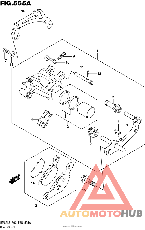 Задний суппорт