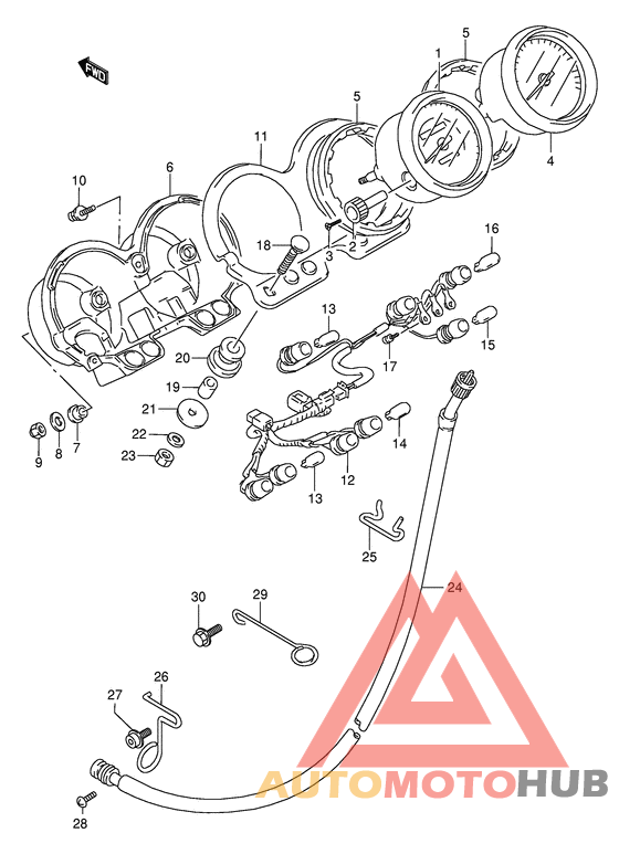 Спидометр-тахометр