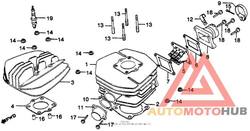 Cylinder head + cylinder