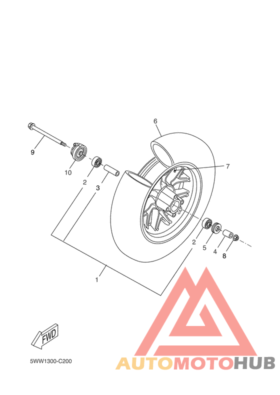 Переднее колесо