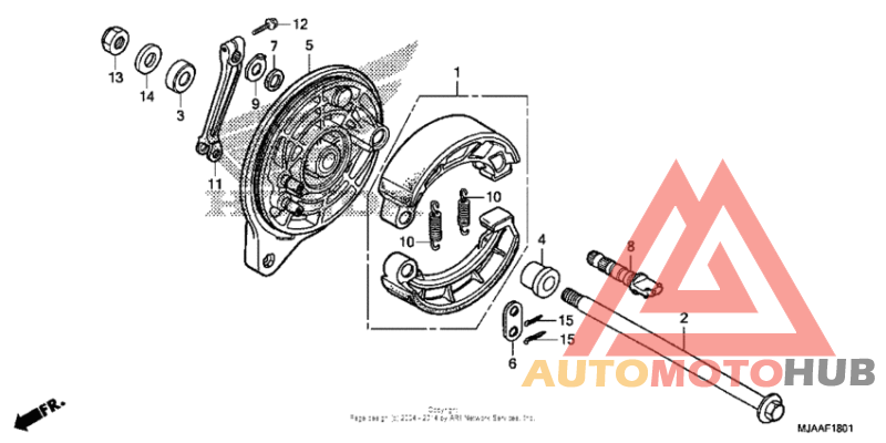 Rear brake panel (2)