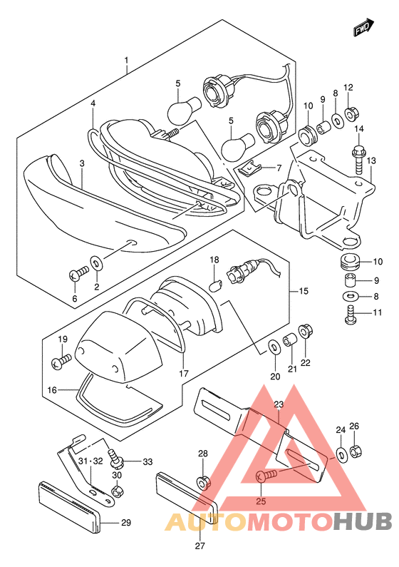Задний фонарь