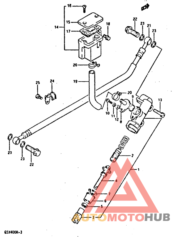 Rr. master cylinder