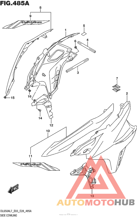 Side Cowling (Dl650Al7 E03) (For Yu1)