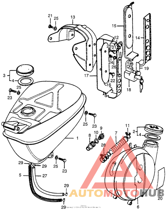 Fuel tank + sub tank