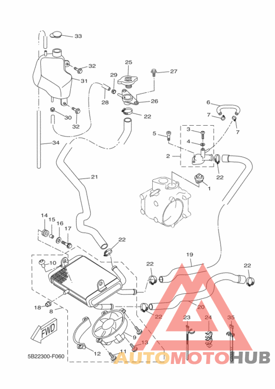 Радиатор и шланг