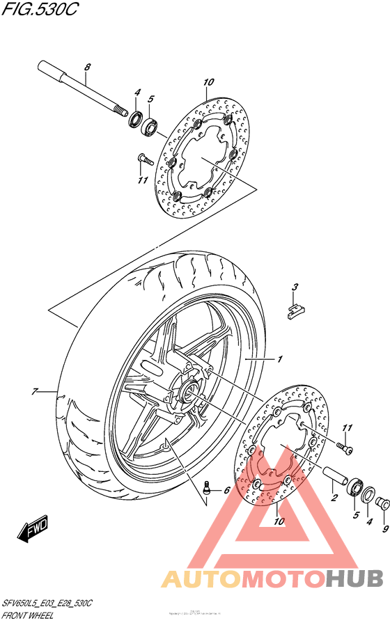 Front Wheel (Sfv650L5 E33)