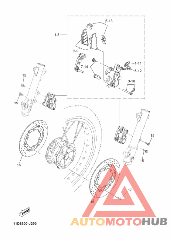 Передний суппорт