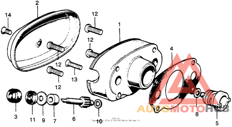 R. cyl. head side cover