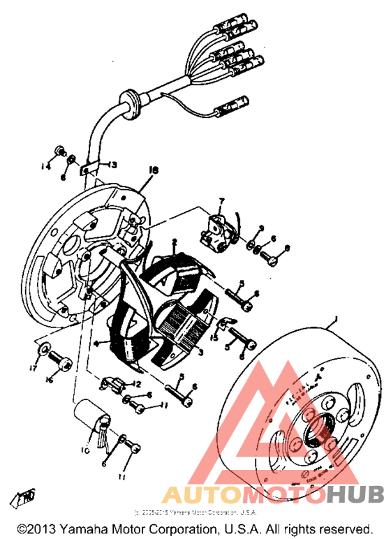 Flywheel magneto