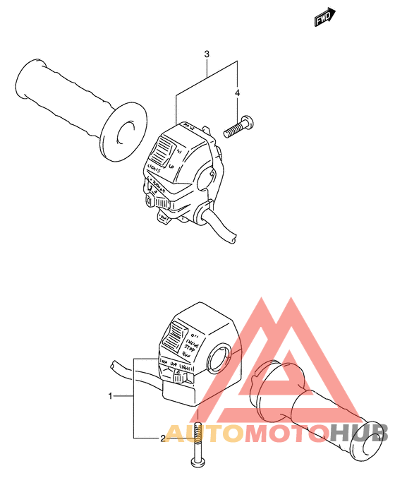 Рулевой переключатель