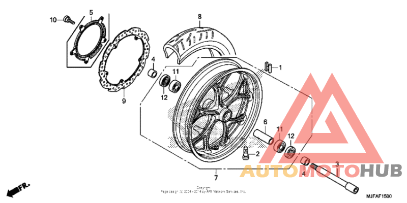 Переднее колесо