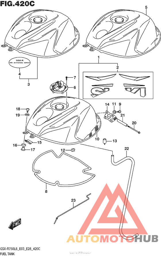 Fuel Tank (Gsx-R750L6 E33)