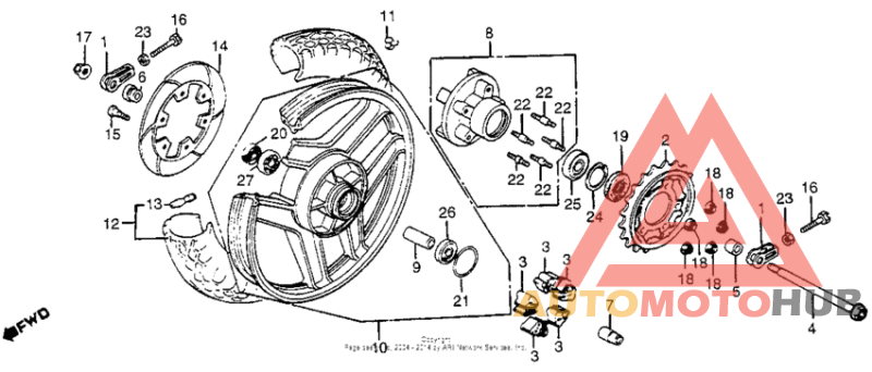 Переднее колесо