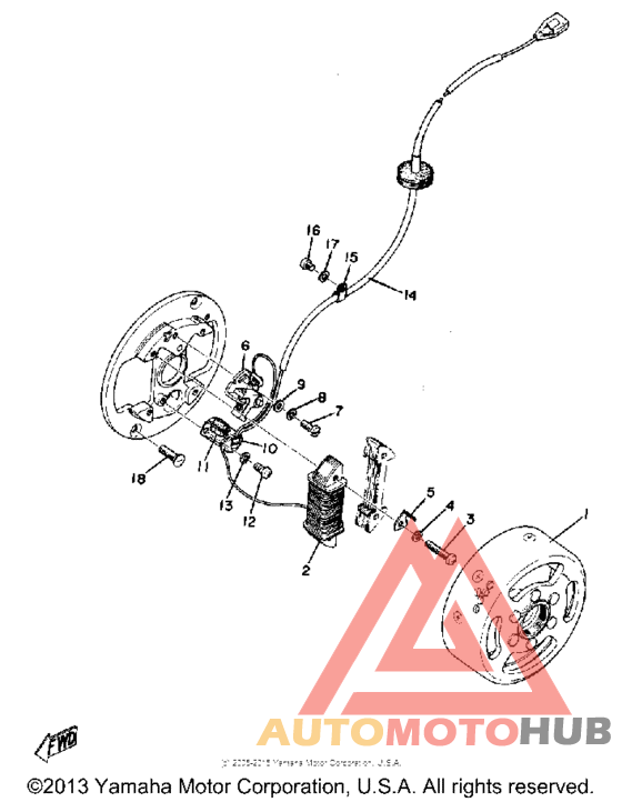 Flywheel magneto
