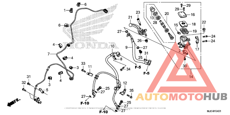 Front Brake Master Cylinder (Cbr650Fa)
