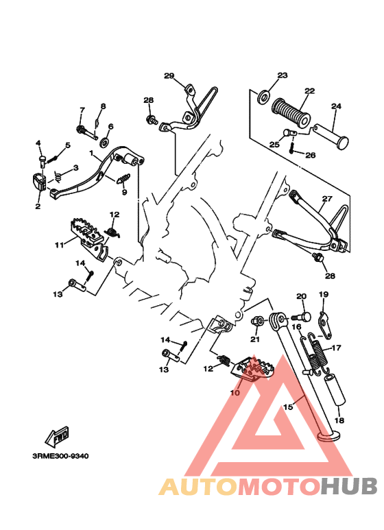 Support & repose pied