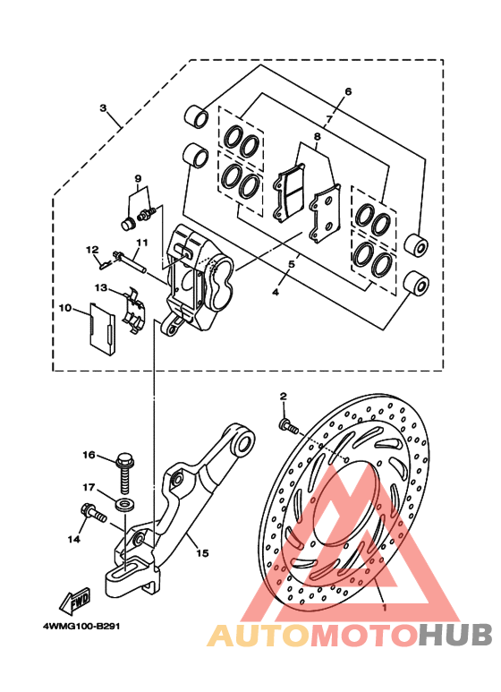 Задний суппорт