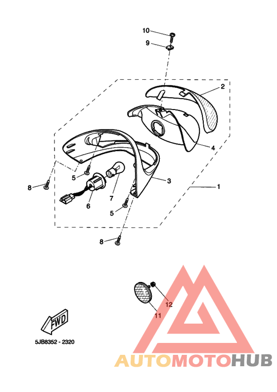 Taillight unit ass`y