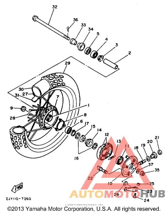 Переднее колесо