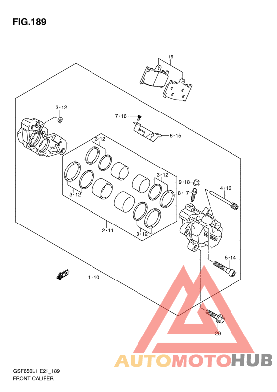 Передний суппорт