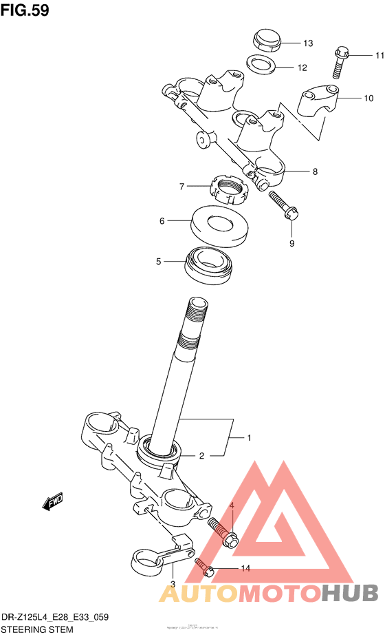 Steering Stem (Dr-Z125L4 E33)