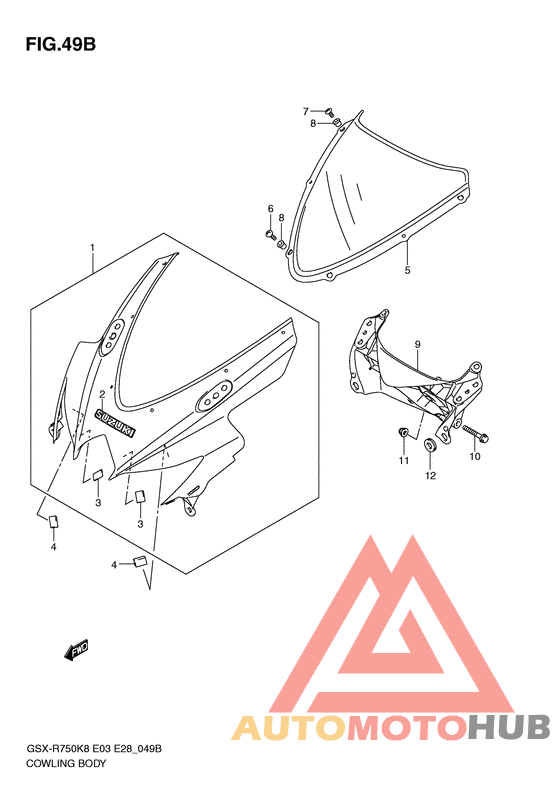 Cowling body