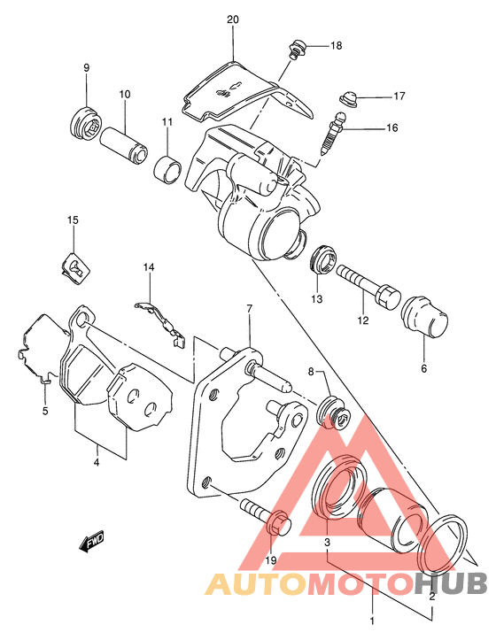 Передний суппорт