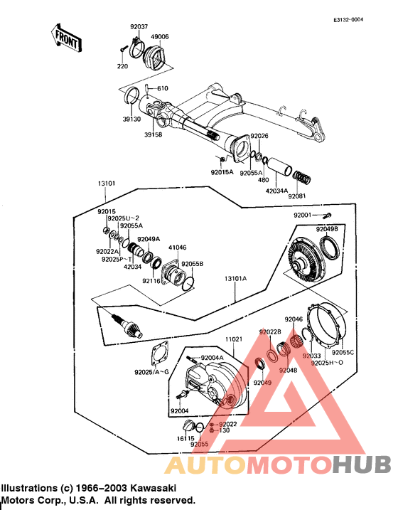 Drive shaft/final gears