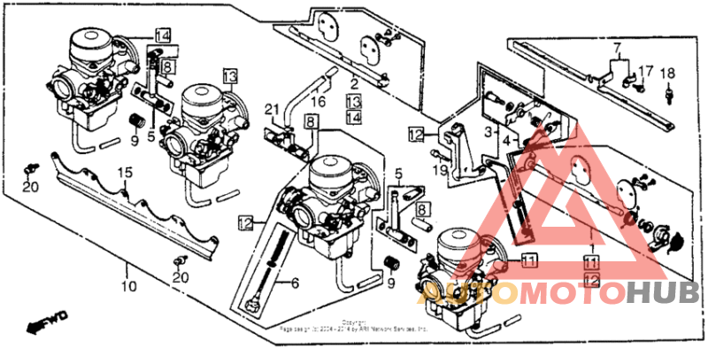 Carburetor assy. link
