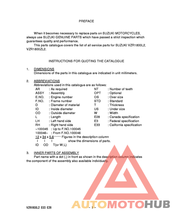 Catalog preface