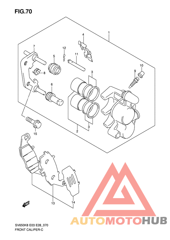Передний суппорт