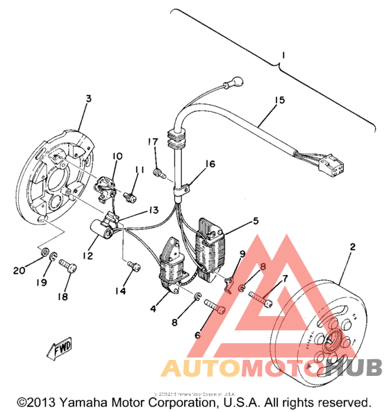 Flywheel magneto