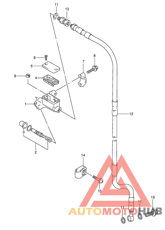 Передний тормозной цилиндр