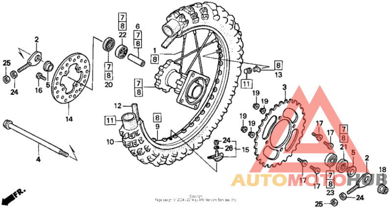 Переднее колесо