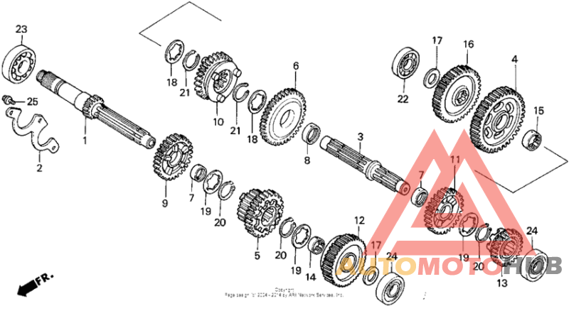 Vt1100c2transmission 95-97