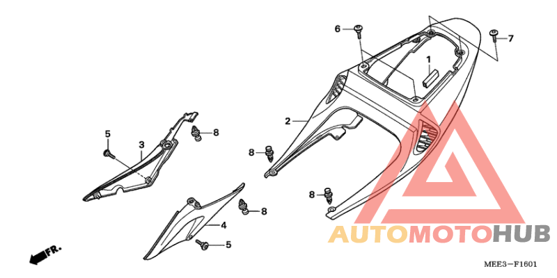 Задний обтекатель