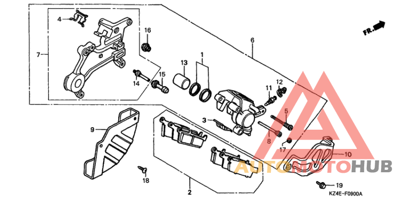 Задний суппорт