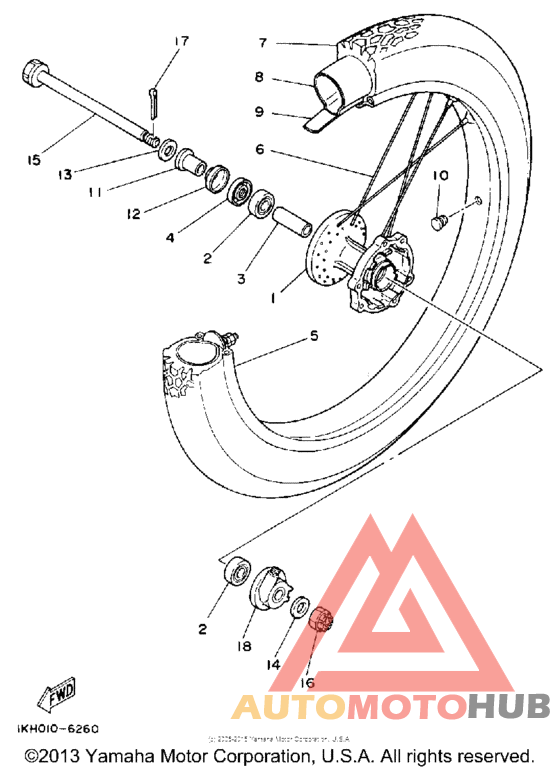 Переднее колесо