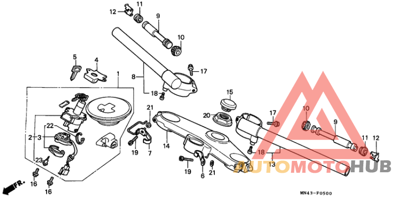 Handle pipe/top bridge