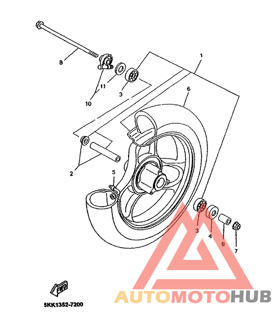 Переднее колесо