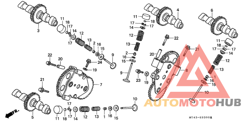 Распред вал/клапана