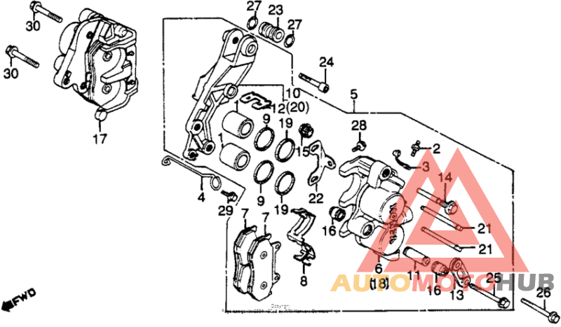 Передний суппорт