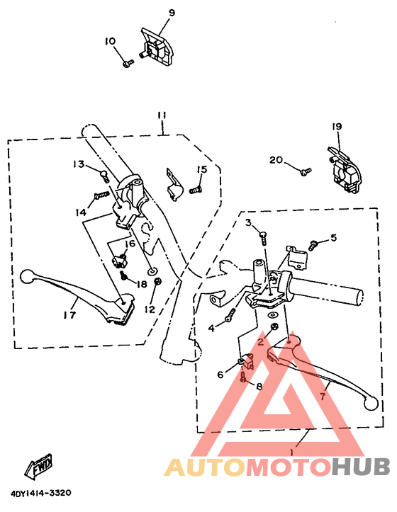 Handle switch. lever