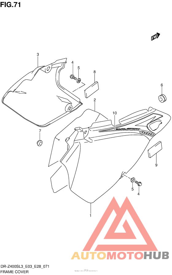 Frame Cover (Dr-Z400Sl3 E33)