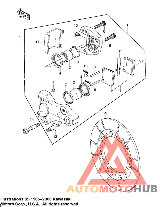 Передний суппорт