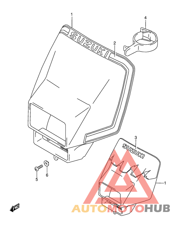 Headlamp cover  front fender