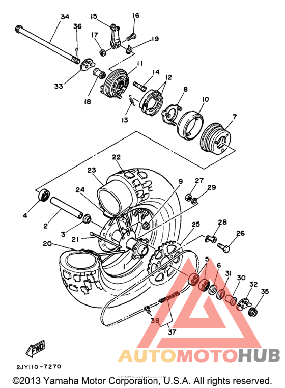Переднее колесо
